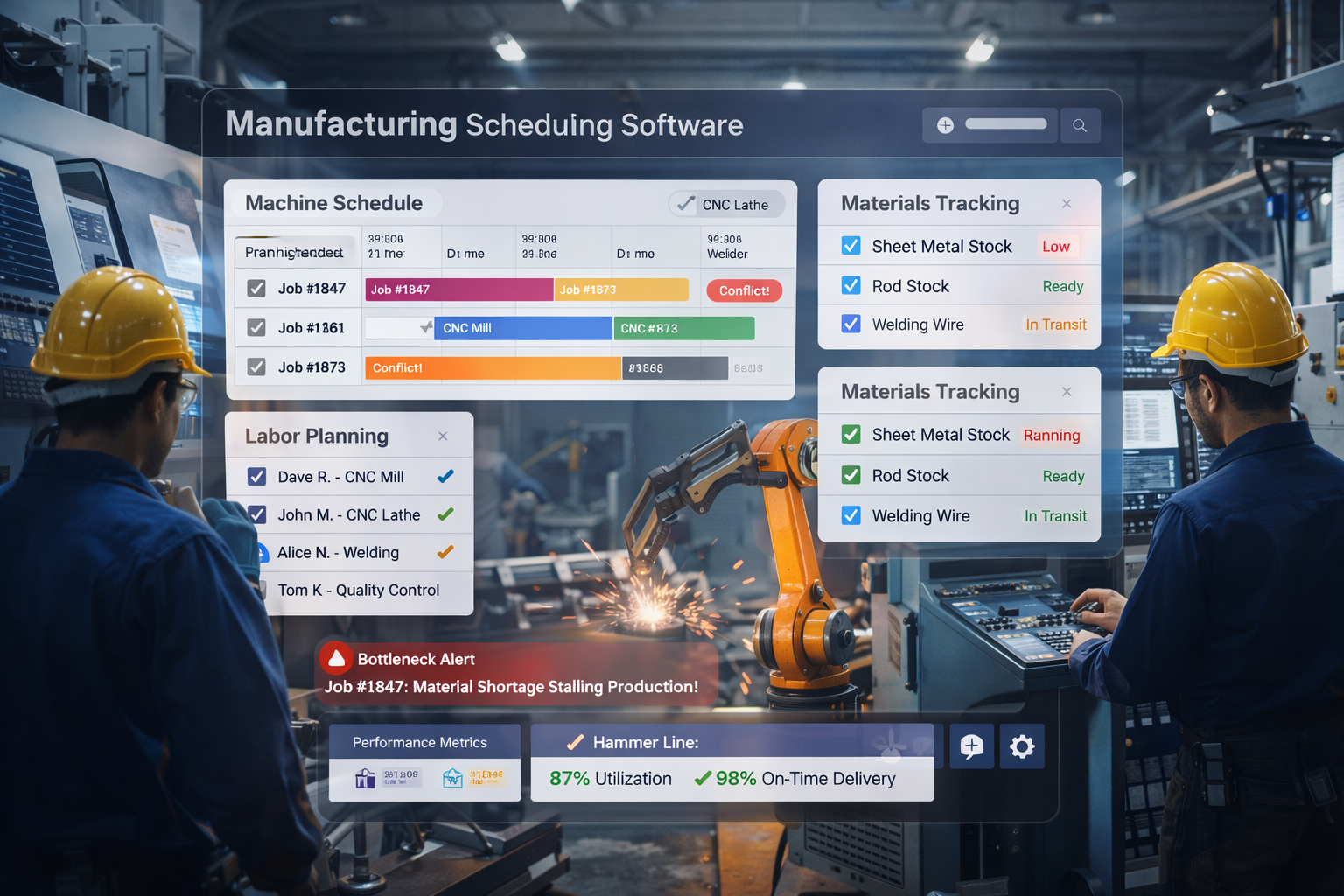 tracking manufacturing